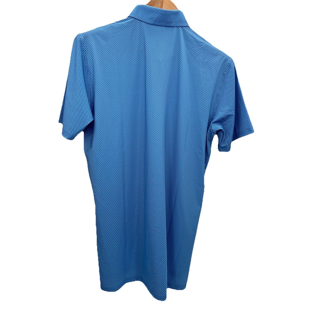 New Holderness & Bourne BYRD Polo Seashore Sankaty Blue Medium All Over Print - Picture 7 of 9